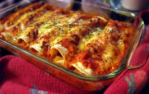 Mexicaanse Enchiladas met kip en veel kaas