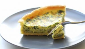 Mozzarella quiche