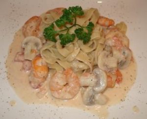 Tagliatelle met scampi's