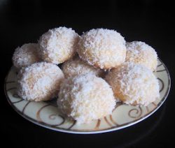 Makkelijke amandelenkoekjes met chocolade en kokos