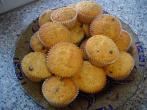 Muffins met chocoladestukjes