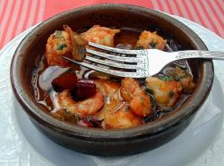 Gambas Al Ajillo (Garnalen in knofloof)