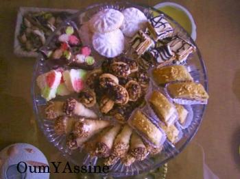 Verschillende Marokkaanse koekjes