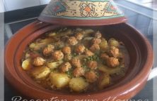 Recept van grote Marokkaanse Tajine met visballetjes