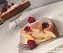 Clafoutis van peren en frambozen