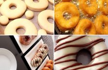 Donuts met chocolade topping