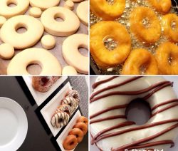Donuts met chocolade topping