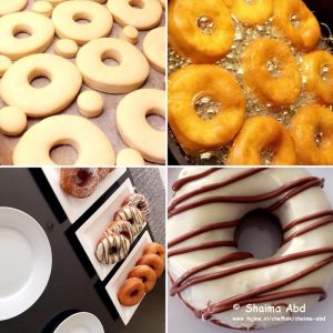 Donuts met chocolade topping