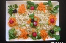 Eigen gezonde bulgur salade met tonijn