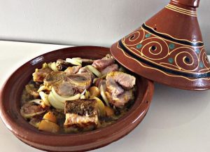 Heerlijke Marokkaanse Tajine met lam en courgette