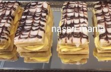 Mille-feuille met bladerdeeg en banketbakkersroom Recept