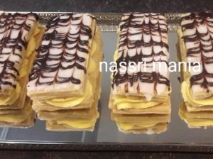 Mille-feuille met bladerdeeg en banketbakkersroom Recept