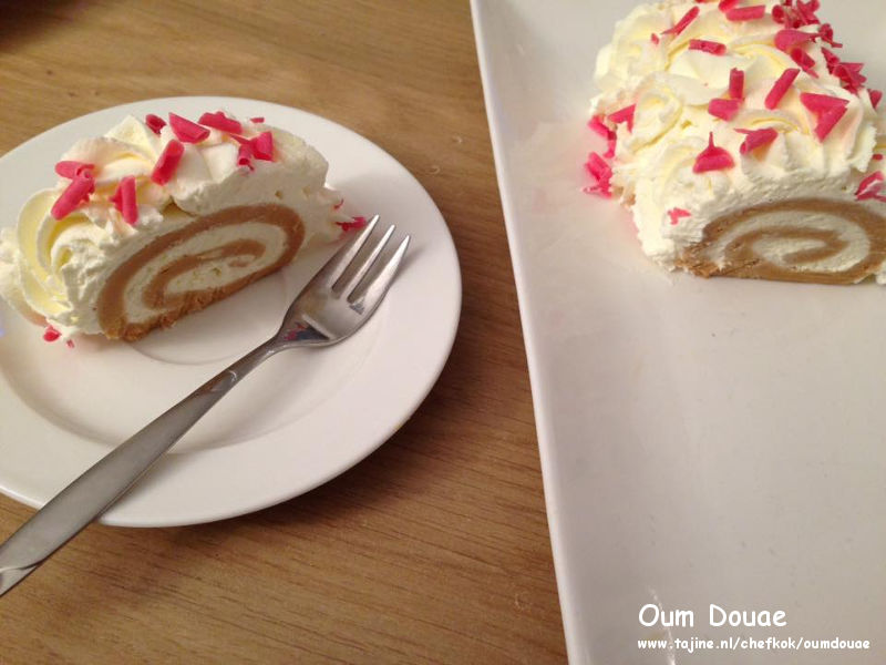 Biscuit Rolcake zonder oven binnen 10 minuten klaar stukje taart