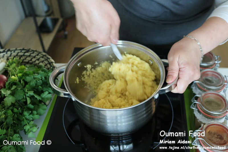 Couscous salade couscous roeren op zachte vuur