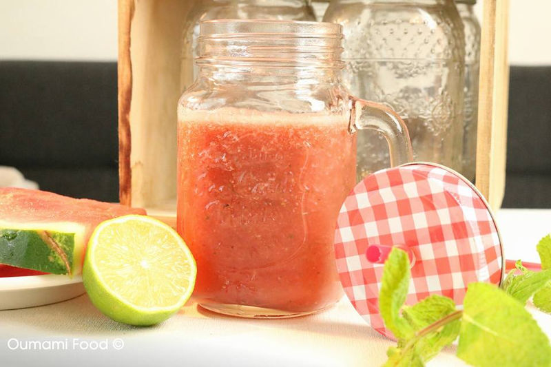Erg verrassende frisse zomerse watermeloen shake